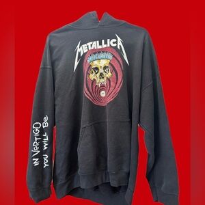 Metallica Black Hoodie with Skull Design (SOLD)